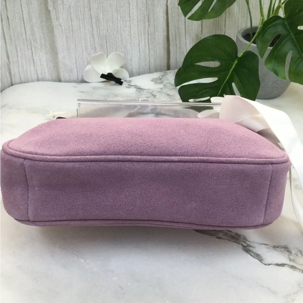 NWT Coach Women's Lilac Suede Shoulder Bag